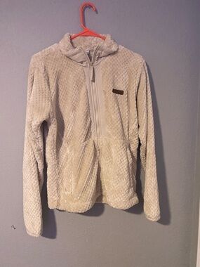 Cream Columbia Plush full zip Jacket